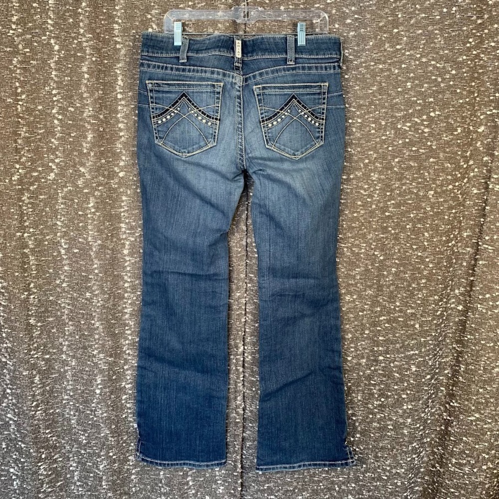 Ariat Real Denim Bootcut Jeans Embroidered Pockets Western Women's 31R